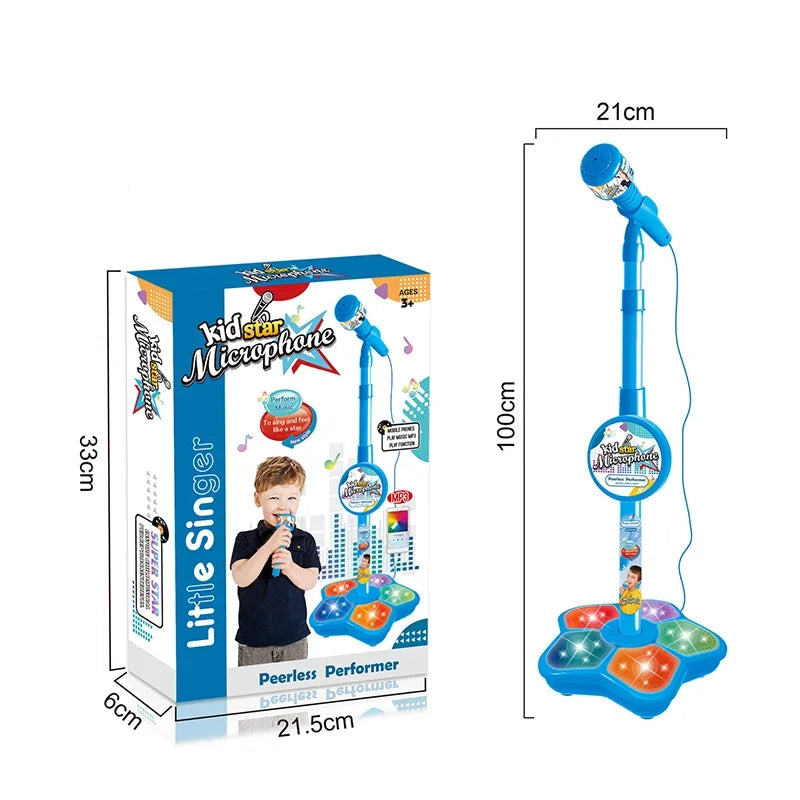 Kids' Karaoke Microphone With Stand