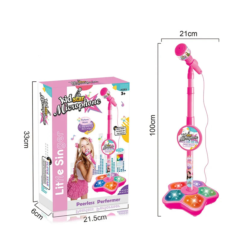 Kids' Karaoke Microphone With Stand