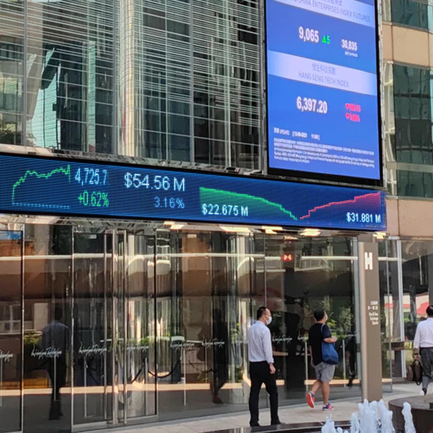 Vibrant LED News Ticker Display