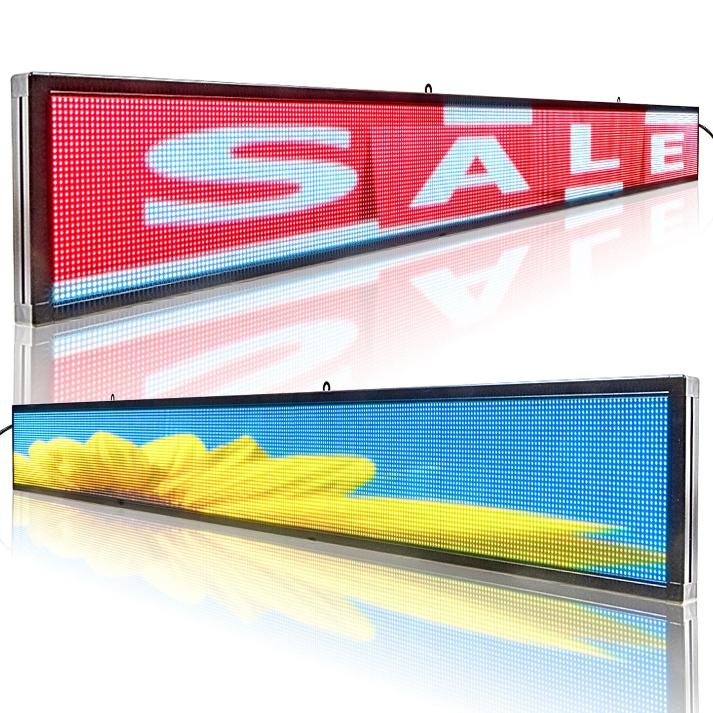 Vibrant LED News Ticker Display